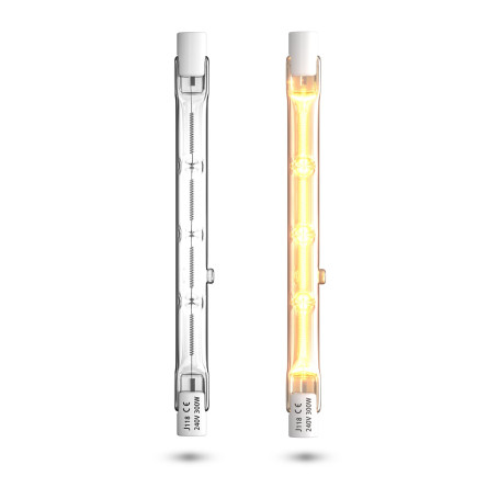 Bonlux 300W 118mm R7s Ampoule Halogène Dimmable r7s linéaire Blanc Chaud 2800K 5900lm projecteur crayon AC220-240V pour l’éclair