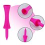 AMANDELIZABE Lot de 110 tees de golf roses en plastique 57 mm (2-1/4")