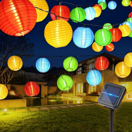 mizikuu Guirlande Lumineuse Solaire Extérieur