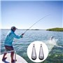 Riisoyu Lot de 20 Plomb Peche Mer, Poids de Pêche Plombs Drop Shot Poids pour Matériel de Pêche Kit de Poid de pêche 30g Plomb D