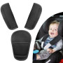 Voiture Protège Ceinture de Sécurité Coussin 3 Pièces Coussin Ceinture de Sécurité Amovible Poussette pour Bébé Protège Ceinture