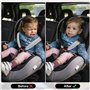 Voiture Protège Ceinture de Sécurité Coussin 3 Pièces Coussin Ceinture de Sécurité Amovible Poussette pour Bébé Protège Ceinture