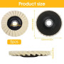 yotutun Disque Polissage 125mm x 22.2mm, 5 Pièces Disque de Polissage en Feutre, Disque a Polir pour Meuleuse, Disque de Polissa