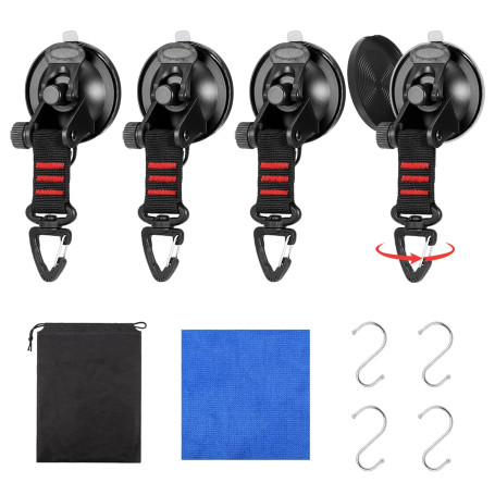 4Pcs Ventouse Crochet