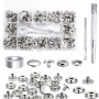 200 PCS Bouton Pression Metal