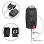 Giantdeer 2pcs 2 Boutons VW Boîtier de Clé, Compatible pour Golf 4/5/6 Bora Passat Skoda Siège Télécommande Coquille de Clé, san