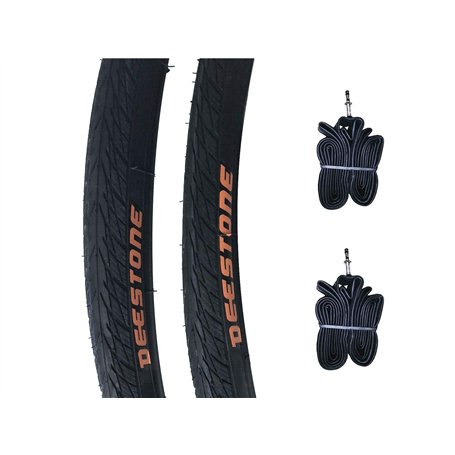 2 pneus + 2 chambres à air 700 x 25 C (25-622) Deestone ON OFF ROAD