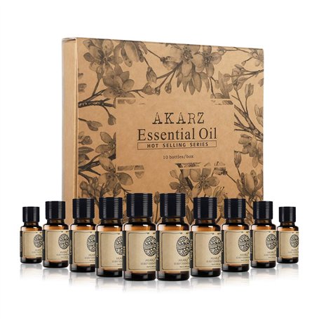 AKARZ Hots 10x10ML ensembles d'huiles essentielles bois de santal