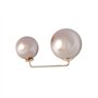 Broche Perle Simulée de la Mode,6 Pièces Épingle à Châle de Pull, Double Tête Broches en Fausse Perle,Epingles de Sûreté pour le