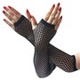 gants resille noir Gants Résilles Mitaines Longue Extensible Gants filet long