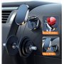 Timpou Lot de 2 supports de téléphone de voiture pliables en alliage, rotation à 720°, support magnétique universel avec 8 aiman
