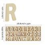 Lettres majuscules en Bois Alphabet A à Z pour Les écoles