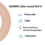 BOOBRIE Adaptateur d'Antenne WiFi Câble SMA Connecteur Coaxial SMA Mâle à SMA Mâle Câble Coaxial RG316 pour Câble d'Antenne Coax
