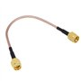 BOOBRIE Adaptateur d'Antenne WiFi Câble SMA Connecteur Coaxial SMA Mâle à SMA Mâle Câble Coaxial RG316 pour Câble d'Antenne Coax