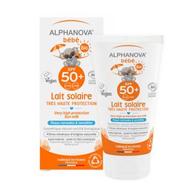 ALPHANOVA Crème solaire bébé SPF50+ - Naturelle et Certifiée Bio - 50g