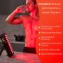 Bestqool Appareil de thérapie par la lumière rouge, 660 nm 850 nm Thérapie proche infrarouge avec minuteur, 200 LED, soulagement