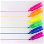NLR [6 Couleurs ×7] Surligneur de Couleur Arc-en-ciel Empilable pour Enfants, Marqueur Fluorescent, Grande faveur de partie