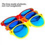 LATERN 6 Pièces Jumbo Lunettes De Soleil en Plastique Coloré Lunettes Jumbo pour Costume De Plage Déguisement Costume Photo Prop