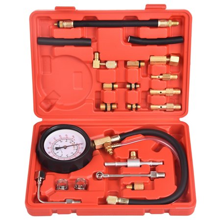 Kit Jauge Testeur Pression Pompe D'injection Carburant Moteur avec Adaptateur