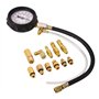 Kit Jauge Testeur Pression Pompe D'injection Carburant Moteur avec Adaptateur, Outil Manometre Pression Essence Voiture 0-140PSI