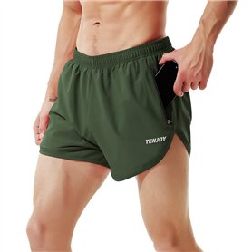 TENJOY Short de course pour homme
