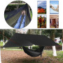 Bâche de pluie surdimensionnée et hamac de camping avec moustiquaire, hamac portable simple et double avec sangle d'arbre pour c
