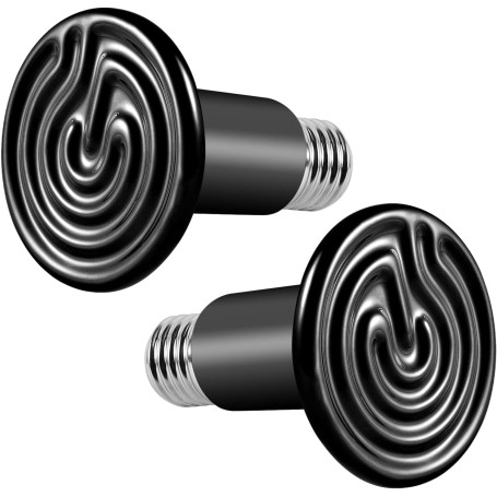 Bonlux Lot de 2 ampoules chauffantes pour terrarium et reptiles