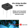 KBPC-1010 Redresseur de Diode sur Pont 10A 1000V Performances sStables à 4 Broches(5Pcs)