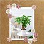 LUMOOM Lot de 30 punaises en forme de fleurs pour tableau d'affichage, décoration créative, punaises en métal et résine, pour ta