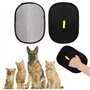 KLINNA Lot de 1 Gants de toilettage pour Chat et Chien - Double Face - pour Poils Lisses et sains - Gants pour enlever Les Poils