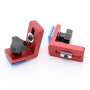 MOMO FING T-supports coulissants en T pour outils de menuiserie en aluminium Rouge
