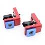 MOMO FING T-supports coulissants en T pour outils de menuiserie en aluminium Rouge