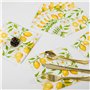serviettes de fête au citron