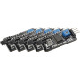 HALJIA 5 pcs LCD 1602 Adaptateur de Carte Module IIC I2 C TWI SPI Interface Série DC 5 V Compatible avec Arduino 1602 écran LCD