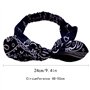 Accessoires de Cheveux Extensibles Bandeaux à Imprimé Rétro Boho Bow Ban