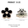 TRKETK Lot de 40 boutons de chemise pour femme - Boutons invisibles en forme de petite fleur - Anti-exposition - Boutons décorat