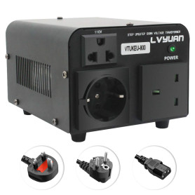 Cantonape Convertisseur de tension 800 VA 220 V/110 V – Transformateur élévateur/réducteur de tension de 800 W US
