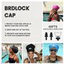 BRDLOCK Bonnet de Bain Extra Large pour Femme, Bonnet de Bain pour Tresses, Dreadlocks pour Cheveux Longs, 100% Silicone étanche