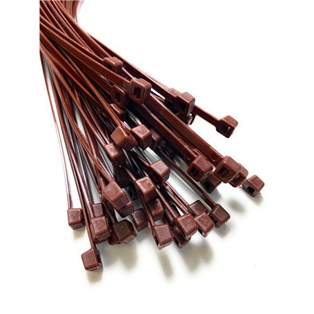 20pièce de sangles de câble en nylon Attaches 9mm x 750mm marron