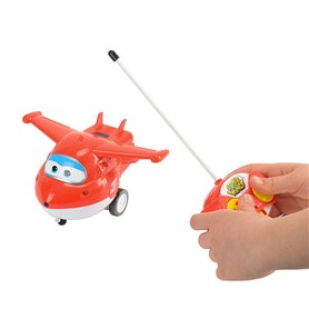 Super Wings Jett Jouet avion télécommandé avec musique et lumières,Jouet Enfant 3 4 5 6 7 8 Ans Garcon Fille Super Wings Jett Jouet avion télécommandé avec musique et lumières