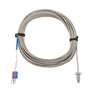 M6 Thermocouple de type K Câble BSW Sonde de Mesure de Température de Filetage de Vis Type K Câble de Thermocouple 1-5M (4m)