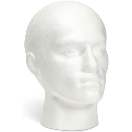 Tête de perruque - Tête de modèle masculin - Pour ranger ou afficher des perruques