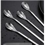 22 cm - cuillères Longues pour Cocktails et Desserts