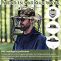 Zuxbolf 2PCS Chapeau Anti-Moustique Protection Visage pour Pêcheur et Chasseur, Chapeau Apiculteur Été Plein Air, Moustique Tête