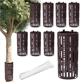 Zuxbolf 10 Pièces Protection Tronc Arbre 20 x 30 cm Protection de Tronc d'arbre Extensibles avec 100 Attaches Protection Tronc d Zuxbolf 10 Pièces Protection Tronc Arbre 20 x 30 cm Protection de Tronc d'arbre Extensibles avec 100 Attaches Protection Tronc d