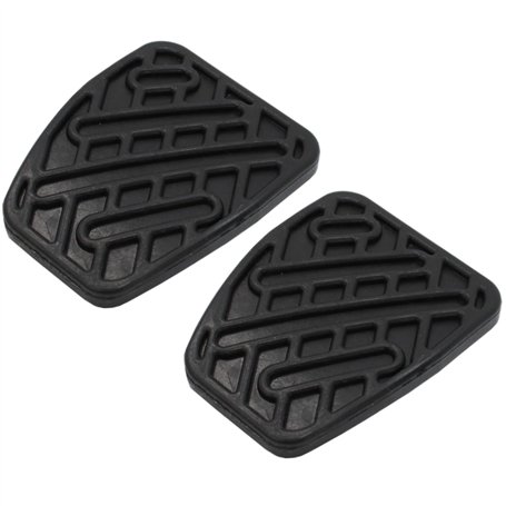 BIAREN Lot de 2 plaquettes de pédale de frein et d'embrayage en caoutchouc pour Nissan Qashqai 2007-2020 (véhicules manuels) 465