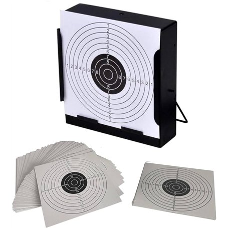 Support cibles - Tragabaline 14 x 14 cm avec 100 cibles offertes - Airsoft
