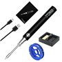 GOEDCH Kit de Fer à Souder sans Fil: Mini Kit de Fer à Souder Rechargeable USB