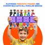 Playmags Ensemble communautaire de 15 Grandes Figurines magnétiques – 3 Pouces Play People, Parfait pour Les Jouets magnétiques