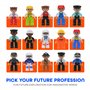 Playmags Ensemble communautaire de 15 Grandes Figurines magnétiques – 3 Pouces Play People, Parfait pour Les Jouets magnétiques